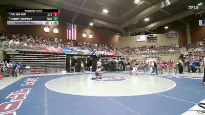 1A 132 lbs Quarterfinal - Dillon Ivie, Altamont vs Danny Gripkey, Panguitch