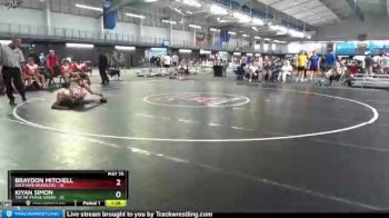 113 lbs Cons. Semis (16 Team) - Braydon Mitchell, Backyard Brawlers vs Kiyan Simon, The MF Purge Green