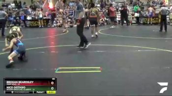 65 lbs Round 2 (6 Team) - Brogan Beardsley, SWAT Gold vs Nico Distasio, Region Wrestling Academy