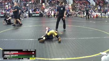 61 lbs Cons. Round 4 - Josiah Mallett, Clarkston WC vs Asher Johnson, Hudsonville WC