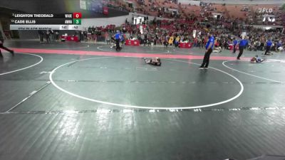 54 lbs 5th Place Match - Cade Ellis, Appleton North Youth Wrestling vs Leighton Theobald, De Soto Youth Wrestling