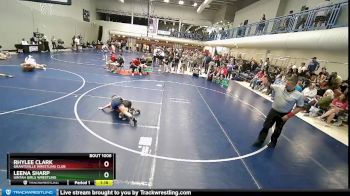 105 lbs Quarterfinal - Leena Sharp, Uintah Girls Wrestling vs Rhylee Clark, Grantsville Wrestling Club