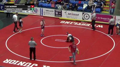 112 lbs Consi Of 8 #1 - Lily McBride, Clearfield vs Angeletta Romano, Saucon Valley