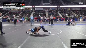 88 lbs Cons. Round 2 - Jermaine Monroe, Jr, Topeka Blue Thunder vs Hudson Eisenhour, Scott City