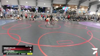 100 lbs Round 2 - Brody Pallan, 3F Wrestling vs Luke Skorka, Katy Area Wrestling Club