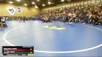 126 lbs Champ. Round 3 - Slater Hicks, Valencia vs Emiliano Lopez, Bullard