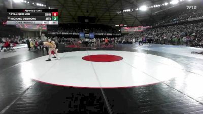 Boys 2A 126 lbs Cons. Round 2 - Ryan Spelker, Sequim vs Michael Desmond, North Kitsap