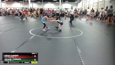 52 lbs Round 1 (4 Team) - Aidan Clemens, Full Circle Blue vs Michael Cannavo, Streaks WC