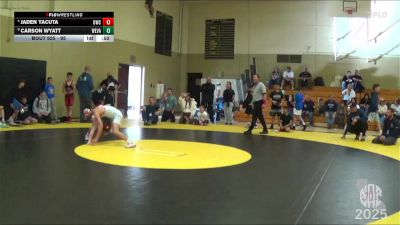 95 lbs Cons. Semi - Carson Wyatt, Dethrone vs Jaden Yacuta, Outlaws Wrestling Club