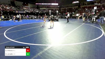 100 lbs Consi Of 16 #1 - Sophia Villoria, Will C. Wood vs Aaliyah Jurado, Live Oak (NS)