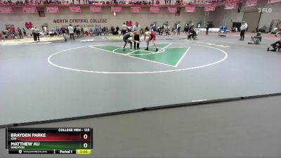 125 lbs Cons. Round 2 - Matthew Au, Wheaton vs Brayden Parke, Coe