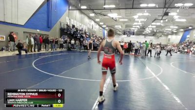 125 lbs Cons. Round 3 - Liam Harper, Wasatch Wrestling Club vs Remington Syphus, Mountain Ridge Youth