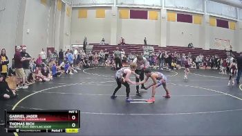 100 lbs Round 2 - Gabriel Jager, Summerville Takedown Club vs Thomas Rich, Palmetto State Wrestling Acade