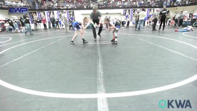 62 lbs Rr Rnd 2 - McKynna Scott, Noble Takedown Club vs Elijah Knight, Harrah Little League Wrestling