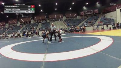 125 lbs Cons. Round 3 - Elijah Hattaway, Lindsey Wilson (Ky.) vs Zion Wimberly, Unattached