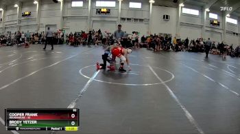 92 lbs Round 1 (10 Team) - Cooper Frank, ROUGHHOUSE vs Brody Yetzer, FORGE