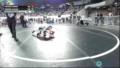 70 lbs Consi Of 4 - Maggie Conrad, Team Worx Wrestling Club vs Emeree Calkins, Pawhuska