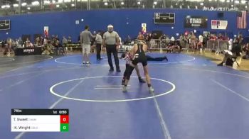 74 lbs Consi Of 8 #2 - Tyler Sweet, Champ Academy vs Korbyn Wright, Colorado Outlaws