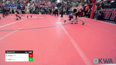 52 lbs Round Of 16 - Barrett Robb, IRONMEN Wrestling Club vs Caleb Hall, Newkirk Takedown Club