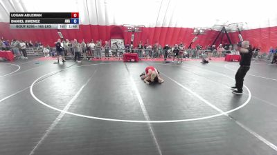 165 lbs Champ. Rd Of 32 - Logan Adleman vs Daniel Jimenez, Alpha Wrestling Academy