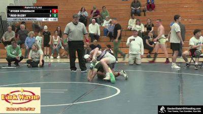 Boys-126 lbs 1st Place Match - Ryder Stambach, Brower`s Brawlers vs Reid Buzby, Wilson`s Wildcats