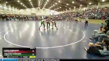 135 lbs Champ Round 1 (16 Team) - Ayden Robinson, Westlake White vs Preston Sorensen, Syracuse
