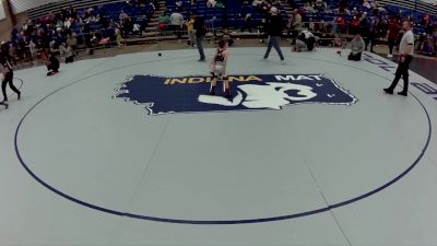 8U Boys - 43 lbs Cons. Semis - Ty Johnson, Rochelle Wrestling Club vs Ridge Jessop, Montana