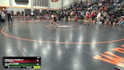 125 lbs Cons. Round 3 - Lillian Gaiser, Lisbon vs Addison Connelly, Williamsburg