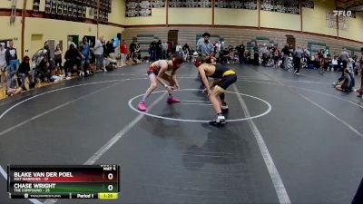 115 lbs Round 1 (10 Team) - Blake Van Der Poel, Mat Warriors vs Chase Wright, The Compound