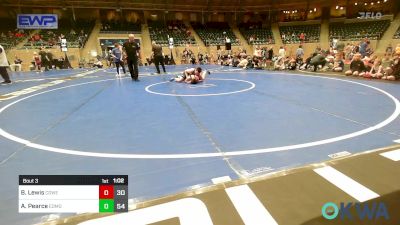 160 lbs Rr Rnd 2 - Brayden Lewis, Coweta 12u vs Aaron Pearce, Edmond North Huskies