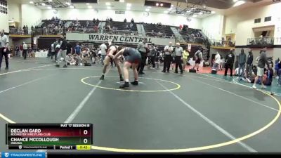 160 lbs Cons. Round 7 - Declan Gard, Rochester Wrestling Club vs Chance Mccollough, Indiana