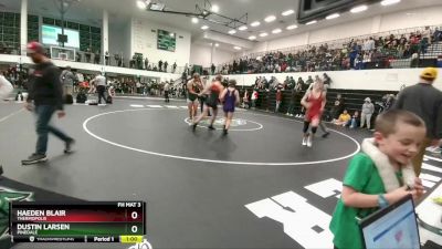 150 lbs Cons. Round 4 - Haeden Blair, Thermopolis vs Dustin Larsen, Pinedale