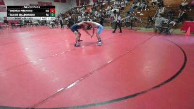 120 lbs Semifinal - Joshua Kiriakos, Yucaipa vs Jacob Maldonado, Palisades