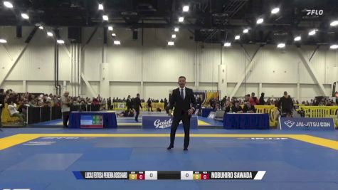 Nobuhiro Sawada vs Lucas Feitosa Pereira Bosshard 2024 World IBJJF Jiu-Jitsu No-Gi Championship