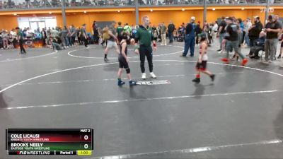 60 lbs Quarterfinal - Brooks Neely, Eastside Youth Wrestling vs Cole Licausi, KNIGHTS YOUTH WRESTLING