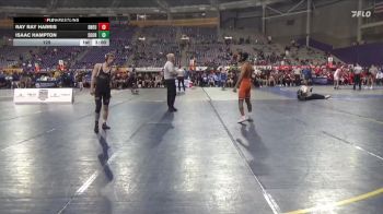 125 lbs 2nd Wrestleback (16 Team) - Isaac Hampton, Southern Oregon vs Ray Ray Harris, Doane University