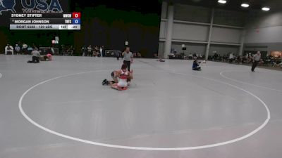 120 lbs Cons. Sub-quarters - Morgan Johnson, Team Nazar Training Center vs Sydney Stifter, MO West Championship Wrestling Club