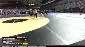74 lbs Semifinal - Journiee Zuniga, Toppenish USA Wrestling Club vs Dani Hittson, Washington