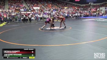 145 lbs Champ. Round 1 - Cheyenne Wagoner, Douglass vs Oktavija Burnett, Atchison High School