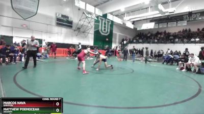 157 lbs Cons. Round 7 - Matthew Poemoceah, Anaheim vs Marcos Nava, Barstow