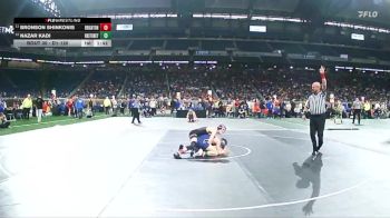 D1-120 lbs Champ. Round 1 - Bronson Shinkonis, Brighton vs Nazar Kadi, Rochester Hills Stoney Creek