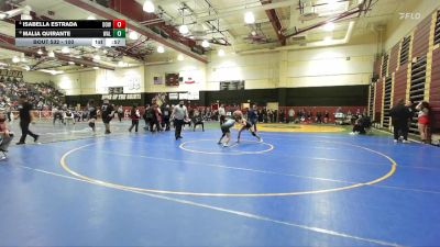 100 lbs Cons. Round 3 - Malia Quirante, Walnut vs Isabella Estrada, Downey