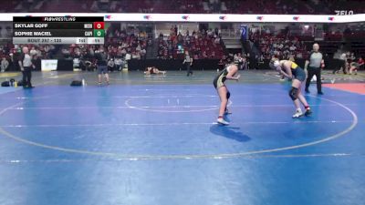130 lbs Cons. Round 3 - Sophie Maciel, Capital vs Skylar Goff, Meridian
