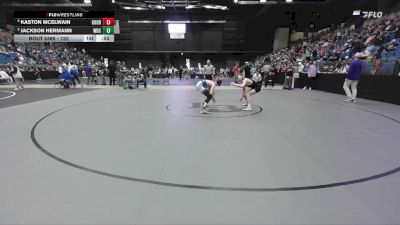 120 lbs 5th Place Match - Jackson Hermann, Wichita-Bishop Carrol vs Kaston McElwain, Goddard