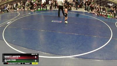 51 lbs Champ. Round 2 - Emmett Aniciete, Aniciete Training Club vs Quade Park, JWC