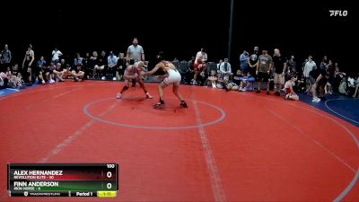 100 lbs Placement (4 Team) - Alex Hernandez, Revolution Elite vs Finn Anderson, Iron Horse