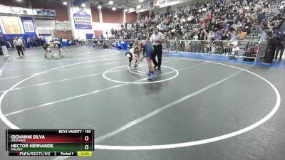 150 lbs Champ. Round 1 - Giovanni Silva, Westview vs Hector Hernande, Walnut