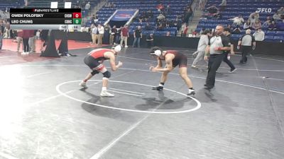 157 lbs Round Of 16 - Owen Polofsky, Cranston West vs Leo Chung, Concord