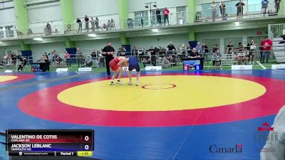 71kg Champ. Round 1 - Valentino De Cotiis, Capilano WC vs Jackson LeBlanc, Yarmouth WC