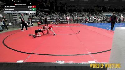 80 lbs 5th Place - Gabe Peace, Quest School Of Wrestling vs Sam Smith, Sebolt Wrestling Academy
